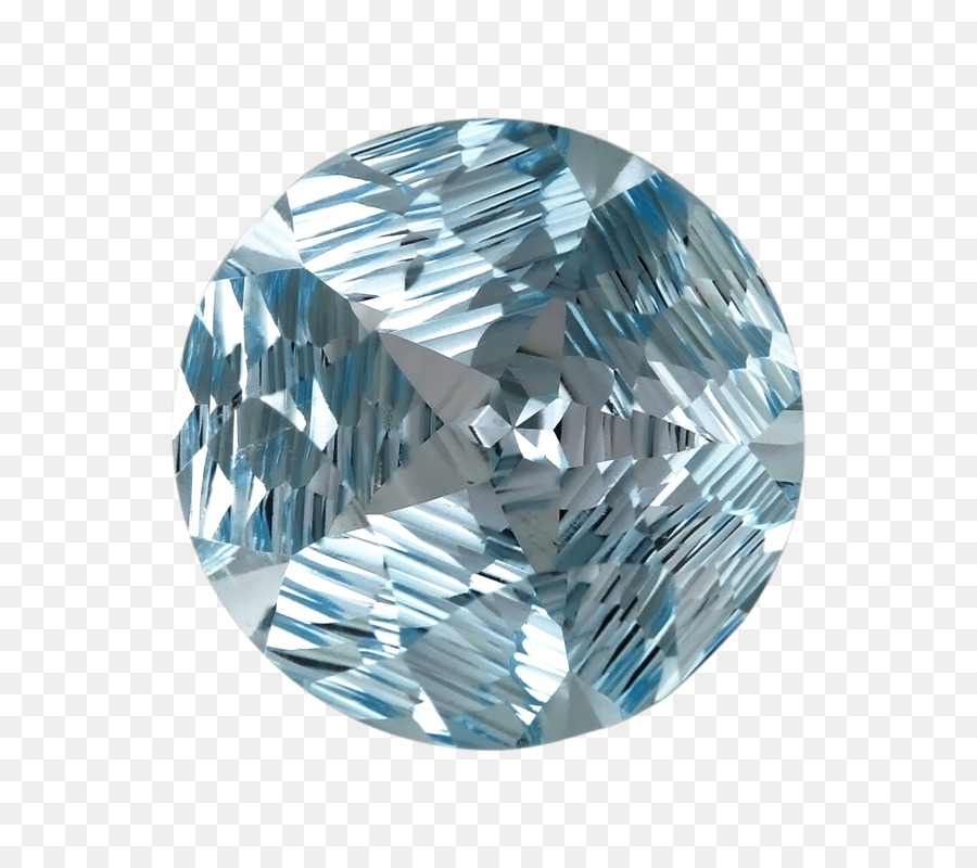 Gemma blu vetro Zaffiro Diamante taglio - pietre preziose