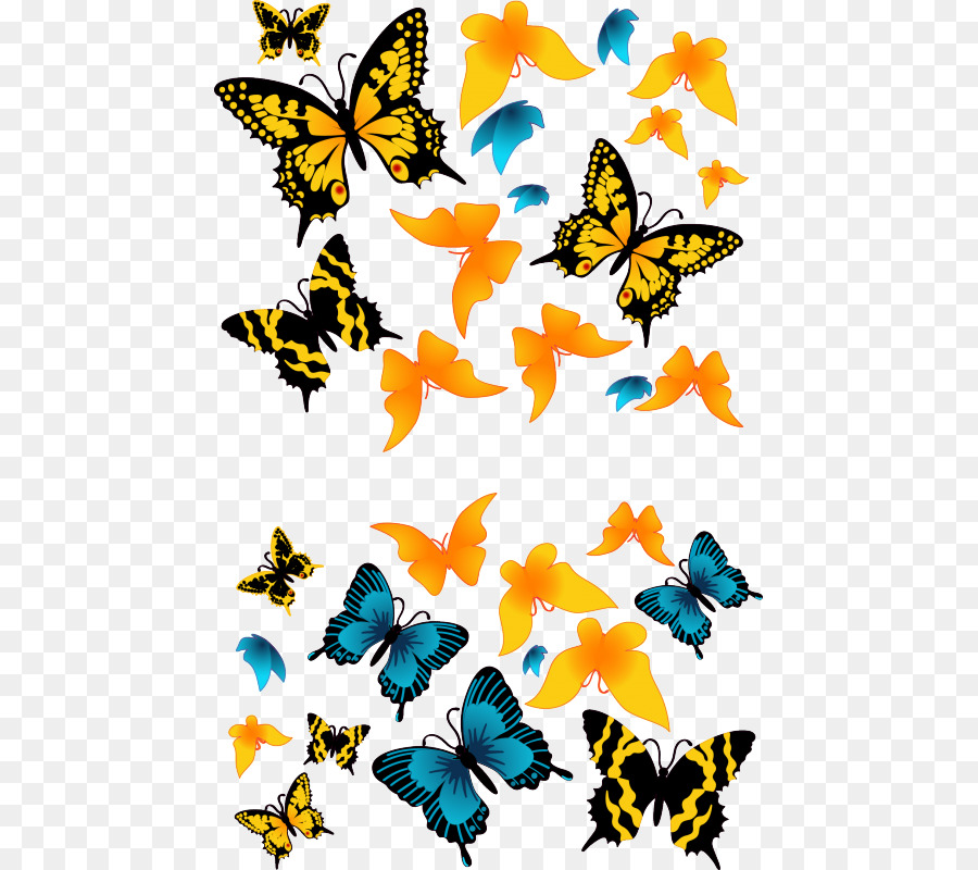 Farfalla monarca Pennello zampe farfalle Insetti Clip art - farfalla