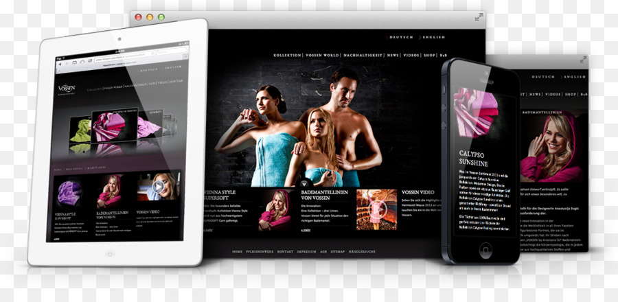 Smartphone Display Werbung Multimedia Marke - website mock up
