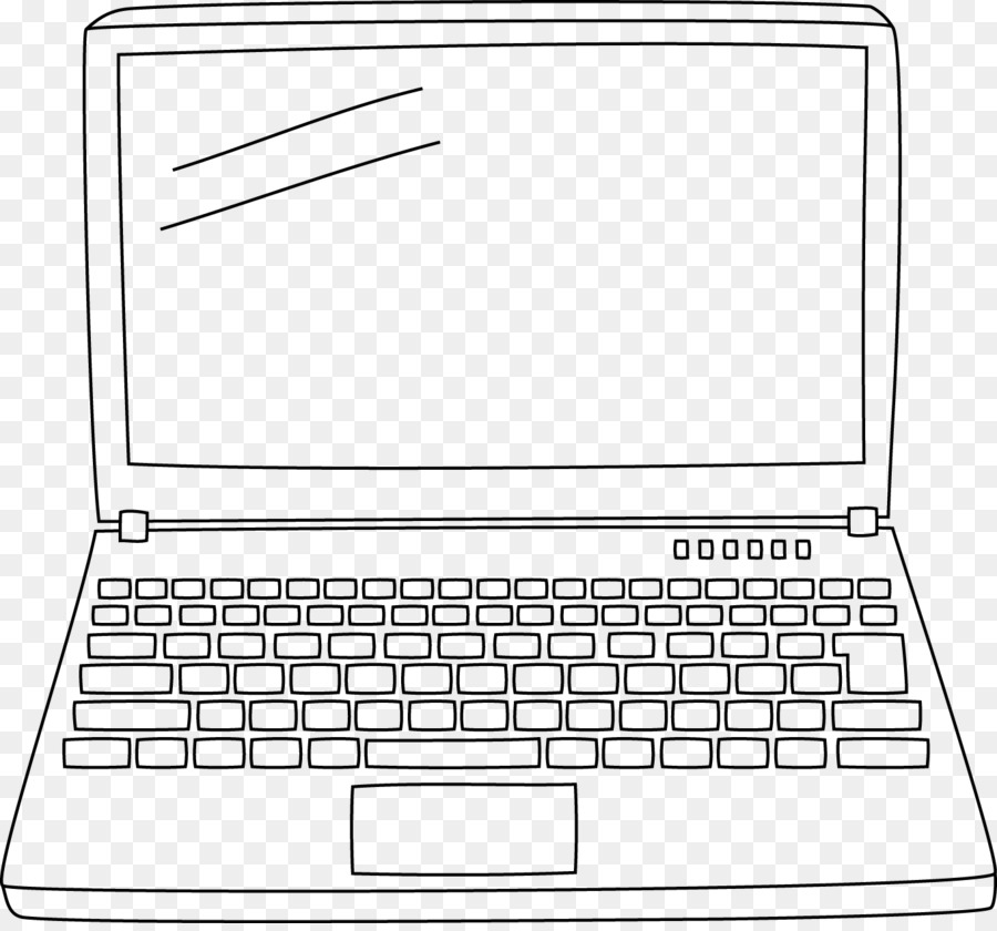 Portatile Blog bianco e Nero, Clip art - computer portatile