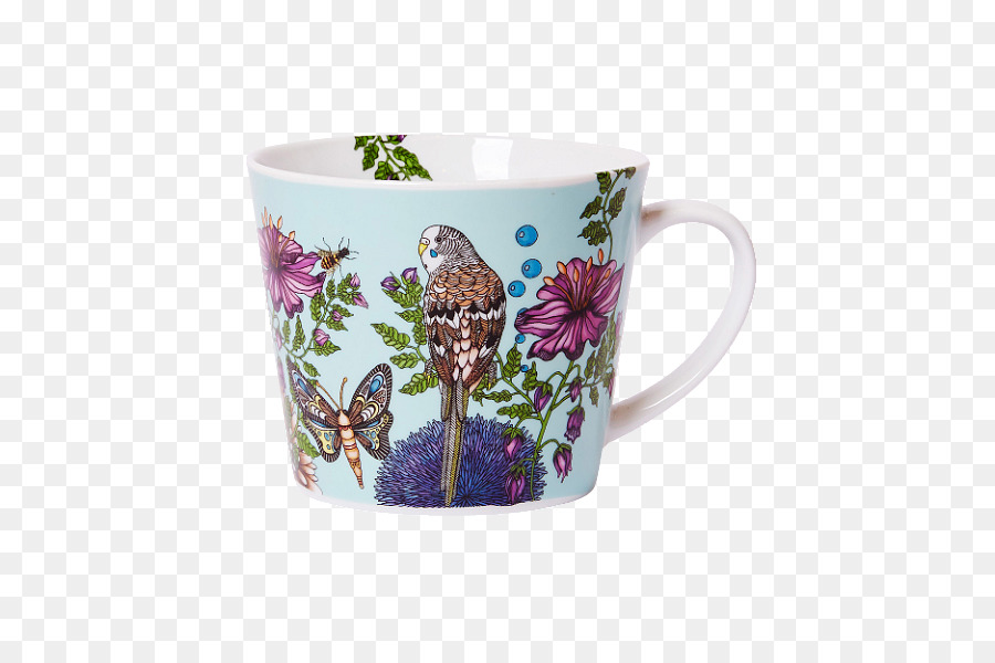 Kaffee-Tasse Untertasse Blumentopf Porzellan-Becher - Becher