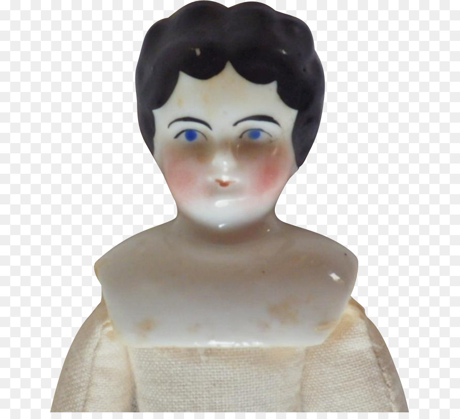 Skulptur Stirn Figur - Porzellan Puppe