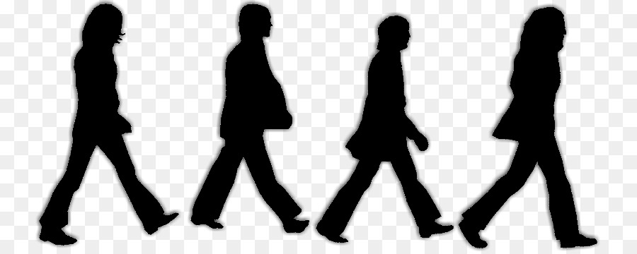Abbey Road Die Beatles Silhouette Helfen! - Silhouette