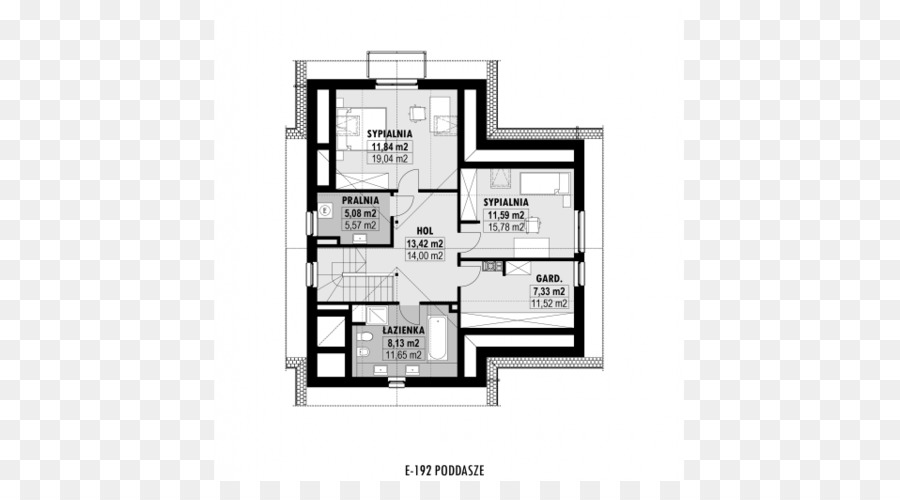 Floor plan House Area edilizia-Building - casa