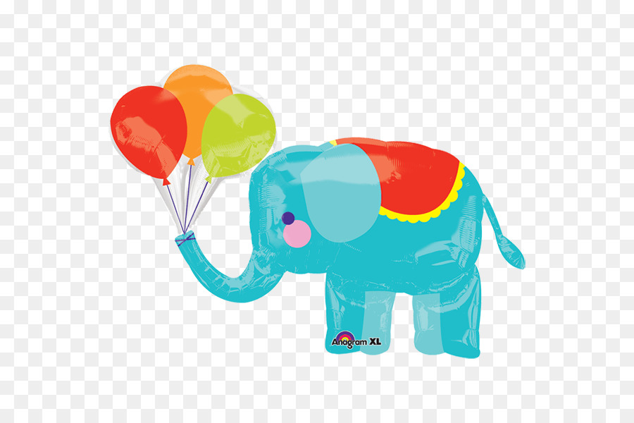Baby-Dusche-Ballon Zirkus Elephantidae Party - Ballon