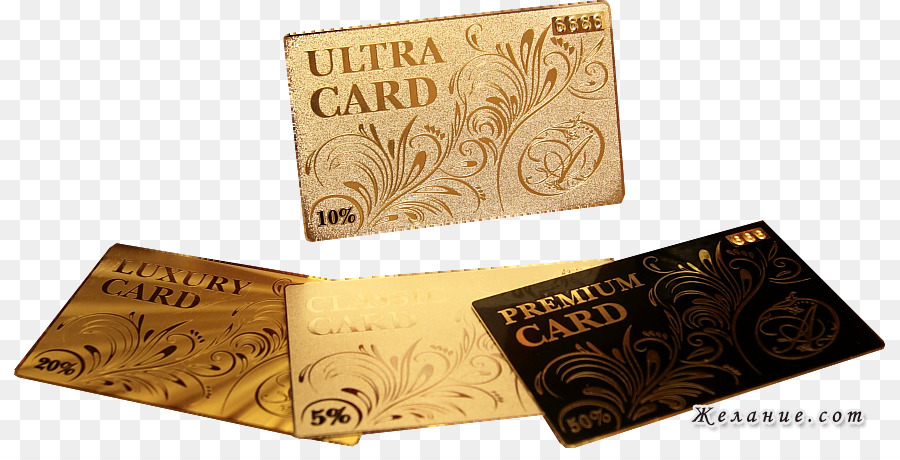 Visitenkarten Aus Metall Gold Papier Silber - Gold