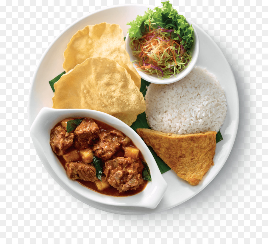Vegetarische Küche, Indische Küche Essen Rezept-Beilage - Nasi Lemak
