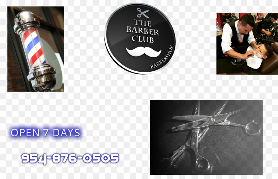 Der Barber Club Friseur Kamm über Frisur - Friseursalon