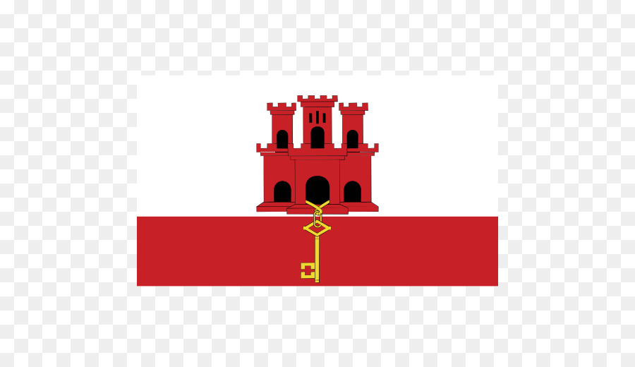 Flagge von Gibraltar Felsen von Gibraltar britische überseegebiete Flaggen der Welt - Flagge