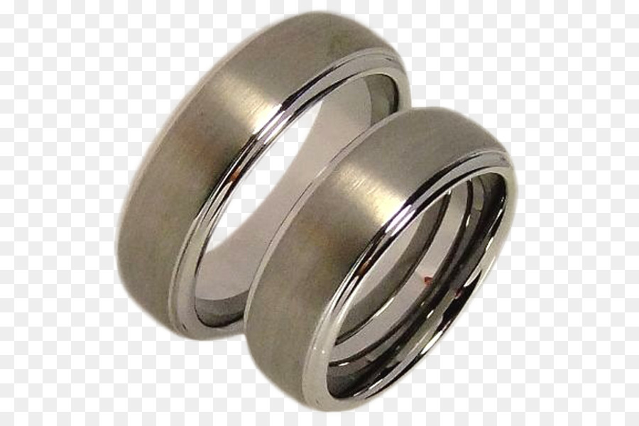 Hochzeits-ring-Silber-Wolfram-Schmuck - Ring