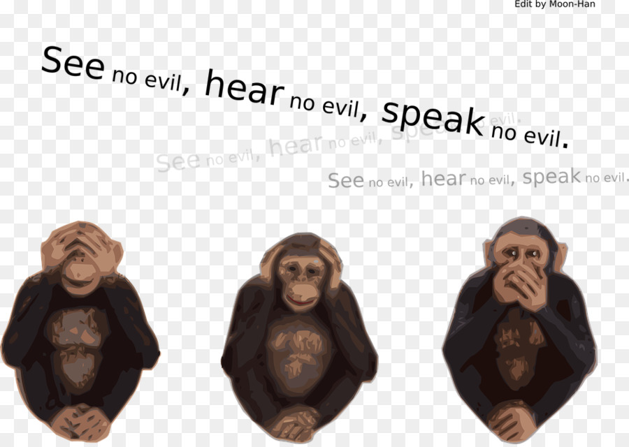 Tre scimmie sagge Male Clip art - male