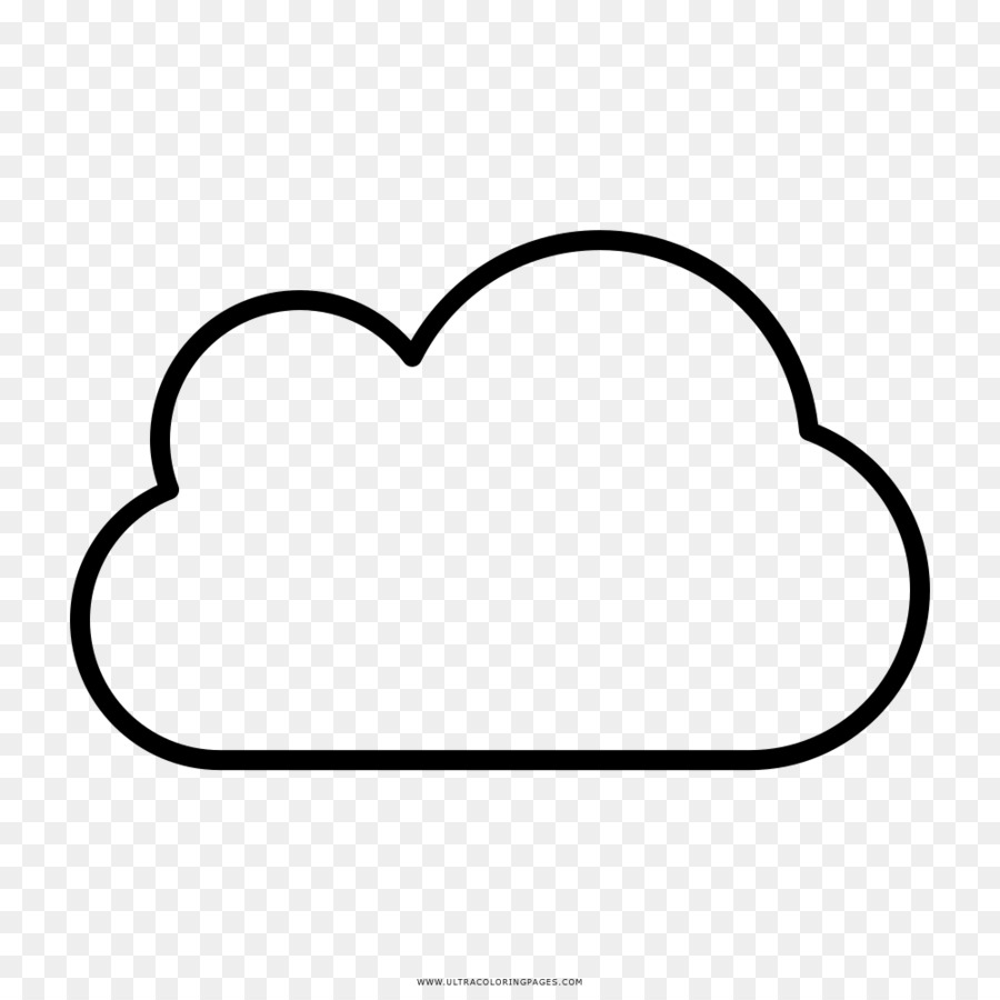 Cuốn Sách Màu Vẽ Đám Mây Ausmalbild - Đám Mây Png Tải Về - Miễn Phí Trong  Suốt Đen Png Tải Về.