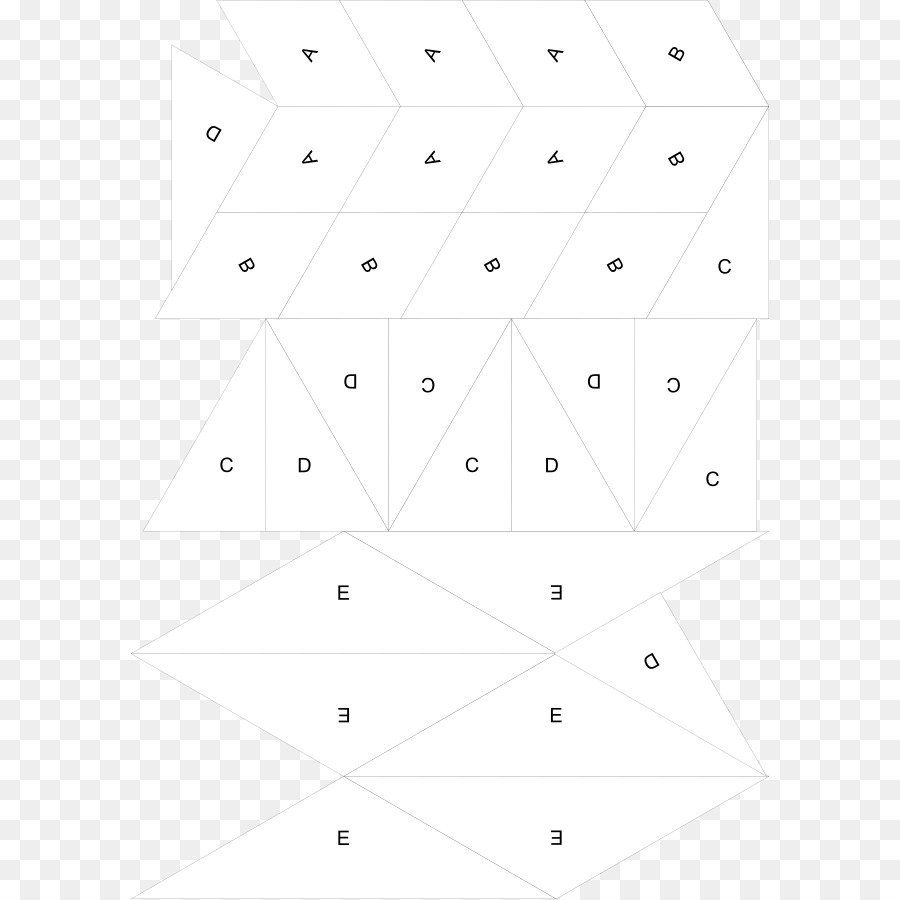 Papier Dreieck Weiß - Dreieck