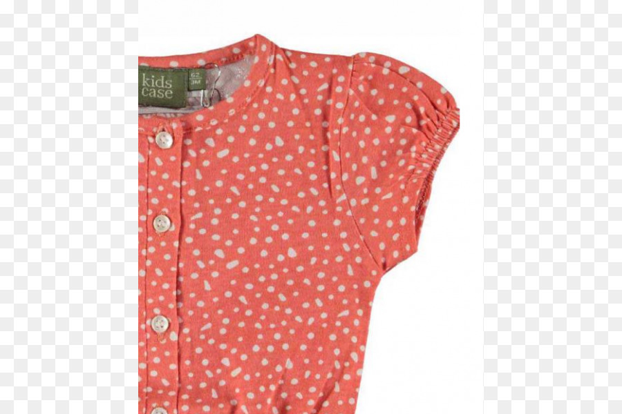 Polka dot Sleeve Button Oberbekleidung Bluse - Schaltfläche