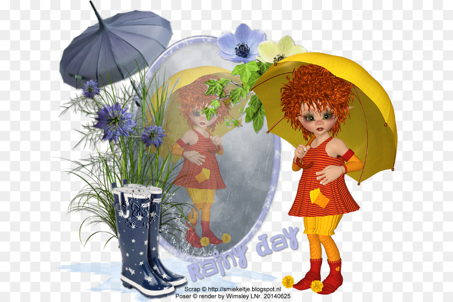 Cartoon Trickfilm PSP Regenschirm - Regenschirm