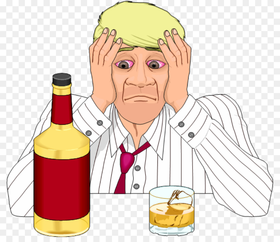 man drinking alcohol cartoon