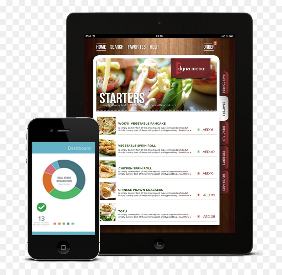 Restaurant-Menü-Food-Smartphone - Menü