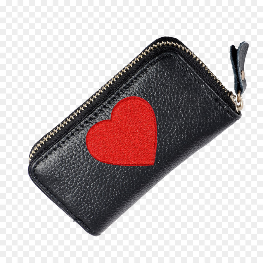 - Geldbörse-Schlüssel-Ketten-Handtasche Geldbeutel-Leder - Brieftasche