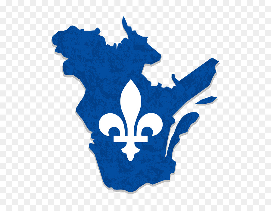 Bandiera della Provincia del Quebec in Canada - mappa