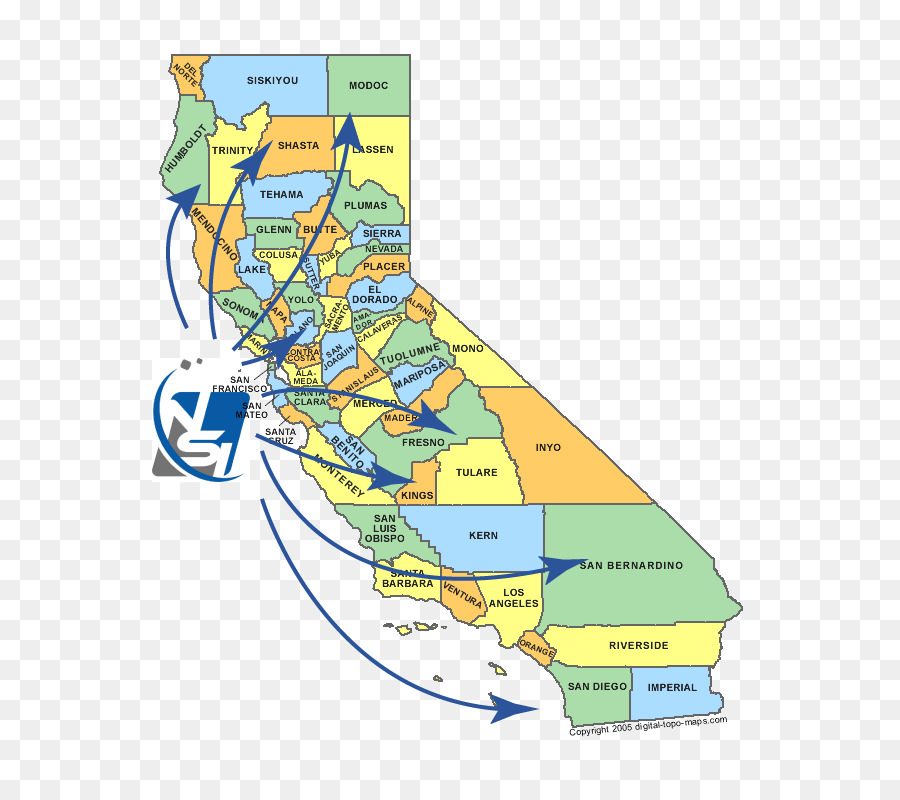 Merced California Emergency Medical Services Authority Stockton ABB-Gruppe Anzeigen - Kalifornien Karte