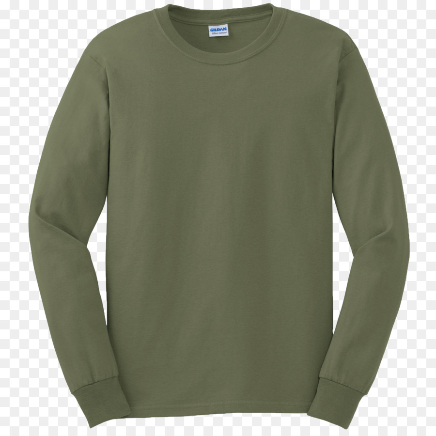 Langarm-T-shirt Gildan Activewear Sizing - vis mit grünem Rücken