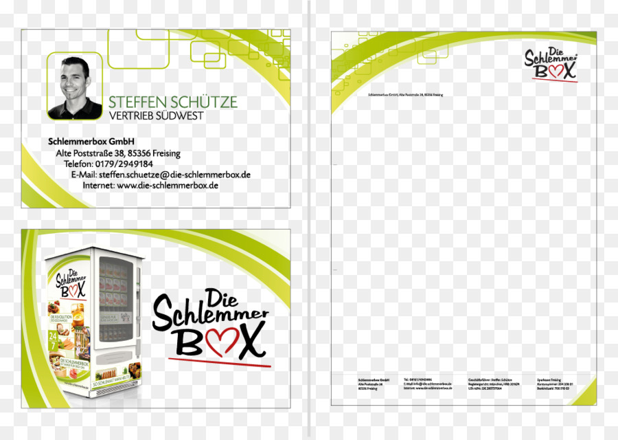 Schlemmerbox GmbH Logo Icon Design Visitenkarte - alle