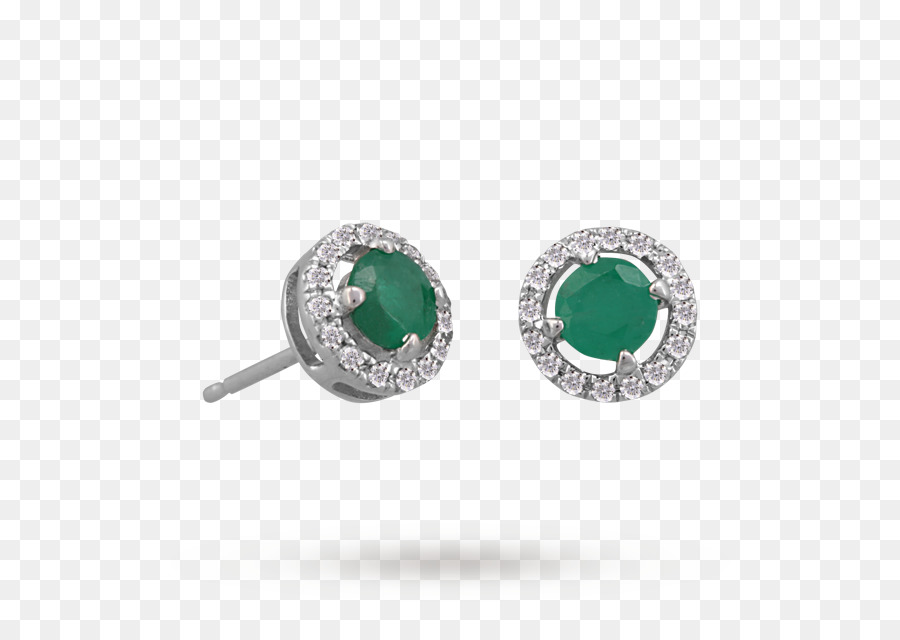 Smaragd Ohrring Körper Schmuck Diamant - Smaragd