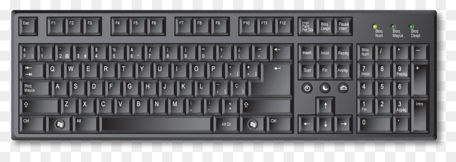 Computer-Tastatur Zehnertastatur Leertaste Clip-art - Computer