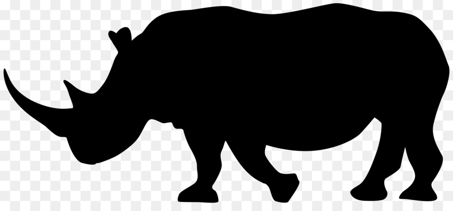 Rhinoceros Silhouette Clip art - silhouette