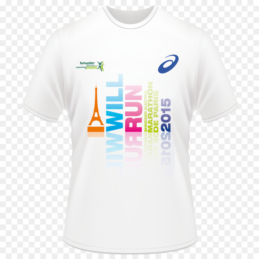 T shirt Logo Sleeve Schriftart - marathon event