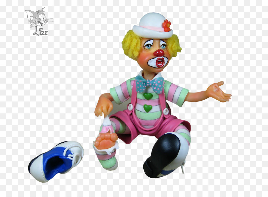 Clown Anatra Figurina Elisabeth Ganso - clown