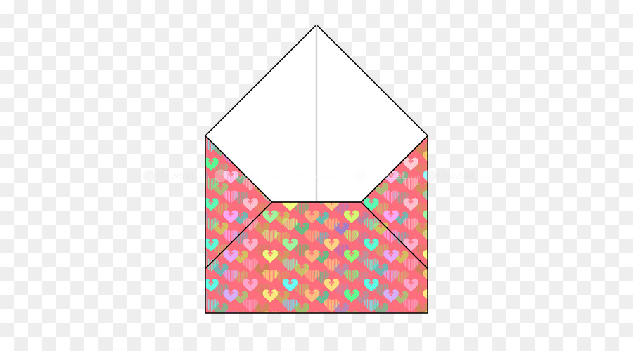 Origami-Dreieck Umschlagbereich Muster - Dreieck