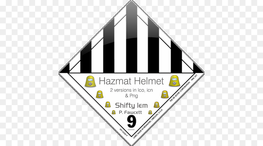 Merci pericolose Etichetta di Carta HAZMAT Classe 9 Varie Trasporto - Hazmat