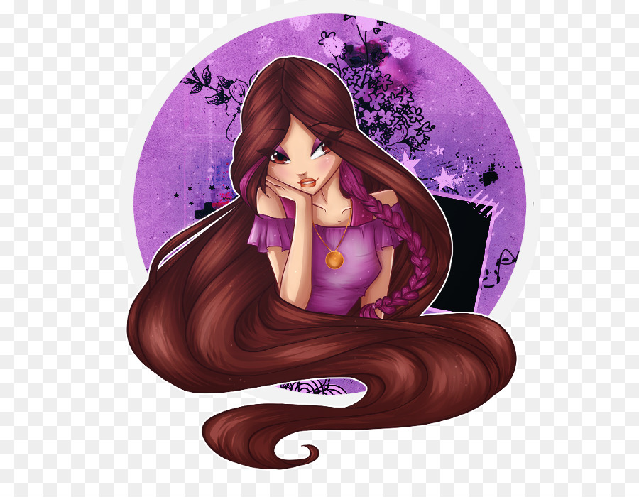 Lange Haare, Haare färben Cartoon - Haar
