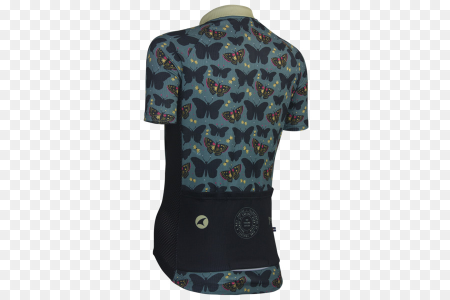 Langarm-T-shirt Cycling jersey-Reißverschluss - T Shirt