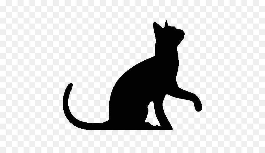 Sphynx Sagoma di gatto Maine Coon gatto Nero Clip art - silhouette