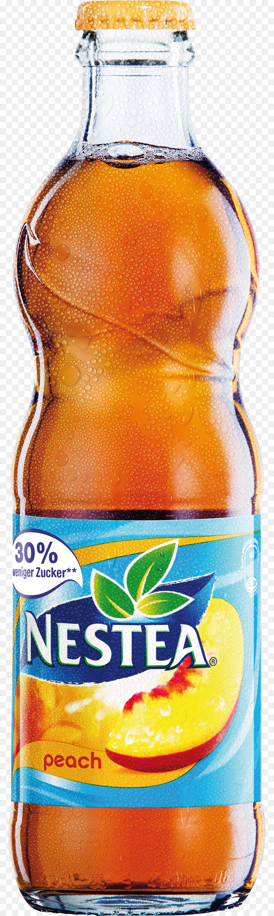 Orange trinken Eistee Kohlensäurehaltige Getränke Glas Flasche Bier - Eistee