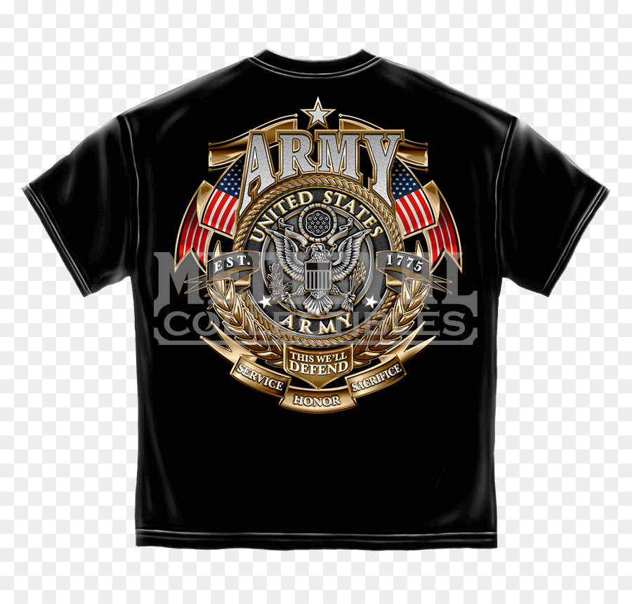 T-shirt United States Marine Corps Abzeichen Armee - T Shirt
