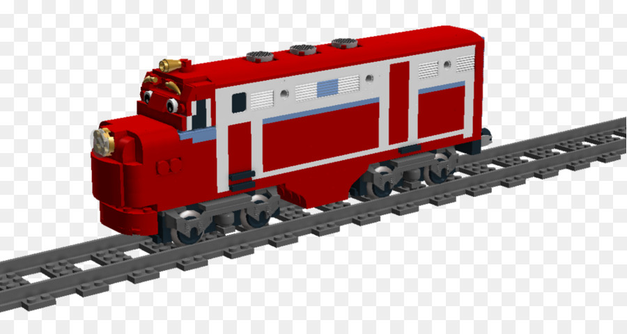 Lego Züge Eisenbahn PKW-transport auf der Schiene Lego Züge - Zug