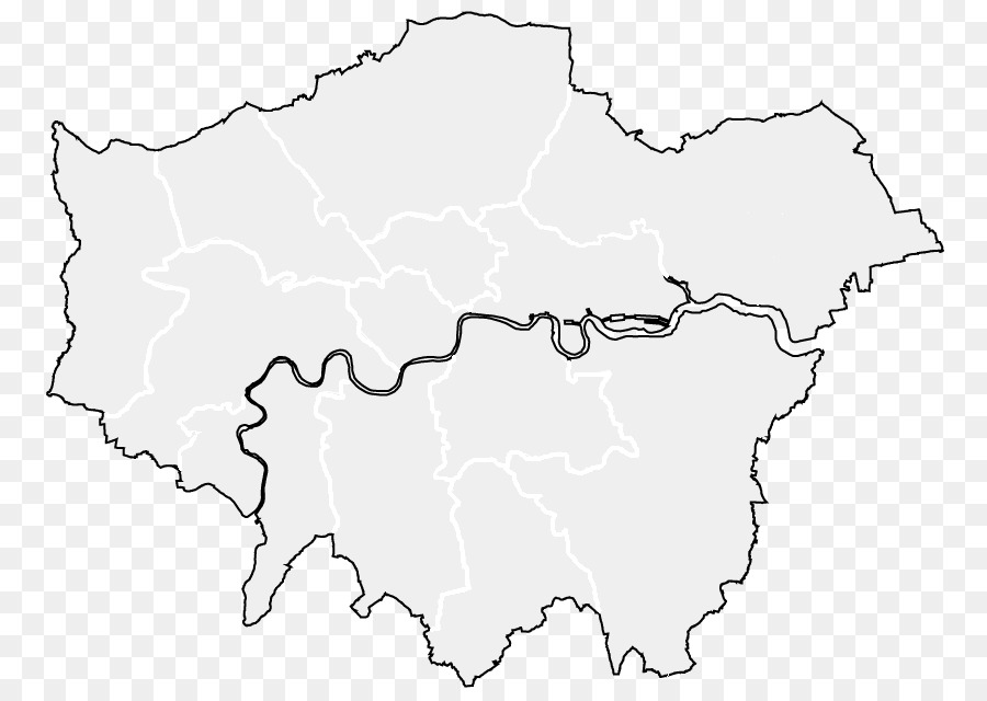 Bianco Linea Mappa di Londra Clip art - mappa