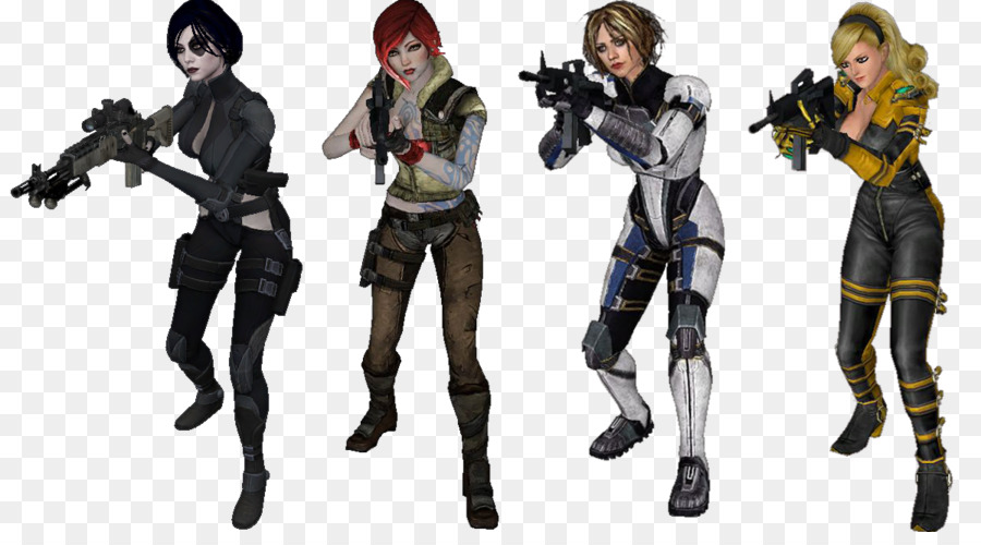 Counter-Strike: Source-Game-Spieler-System-Modell - Frau gun