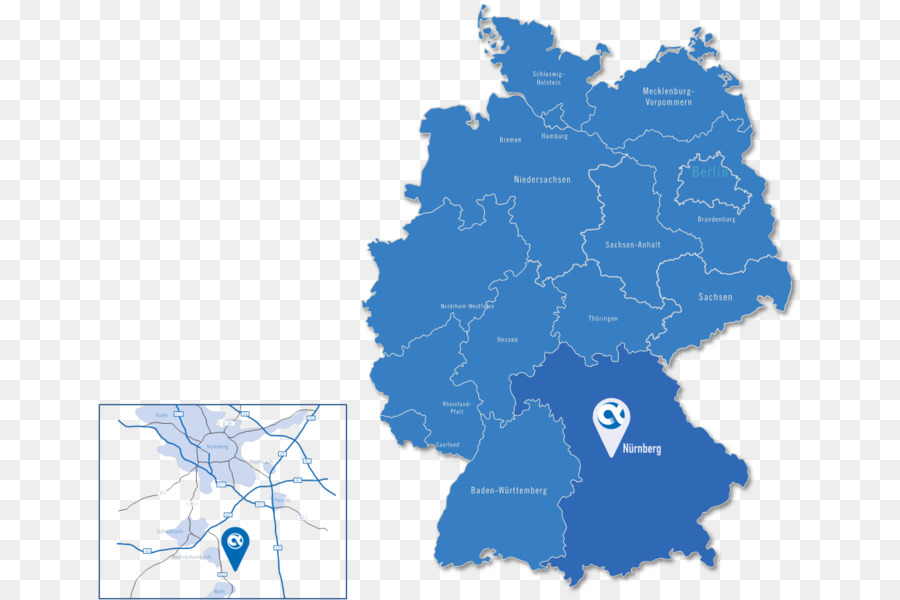 La Germania dell'est, la riunificazione della Germania Ovest della Mappa - mappa