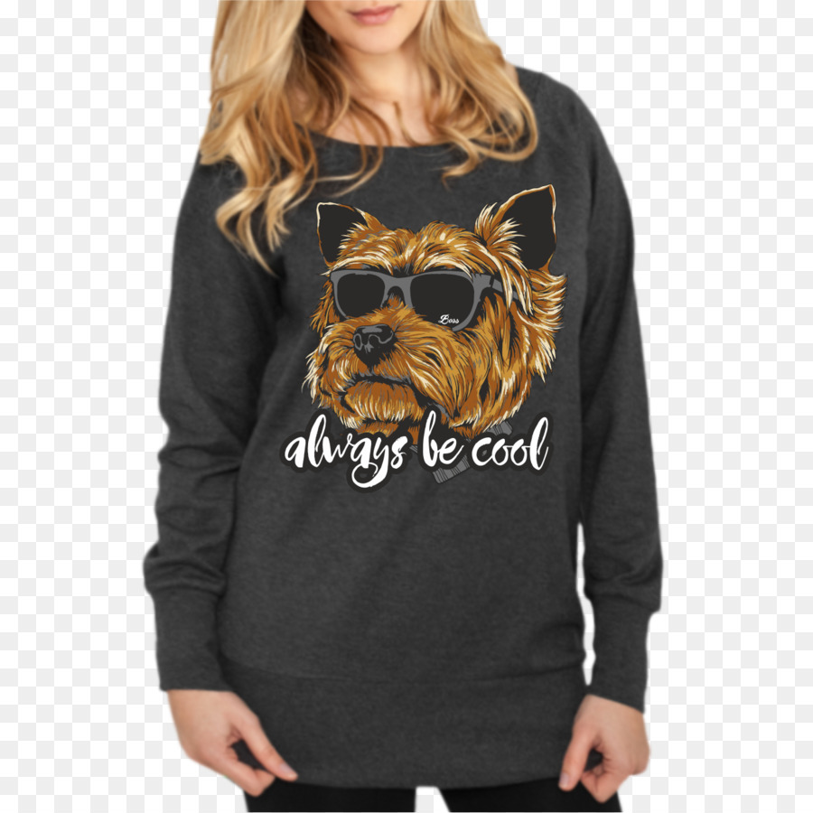 Felpa con cappuccio di Yorkshire Terrier T-shirt Maglione Bluza - Maglietta