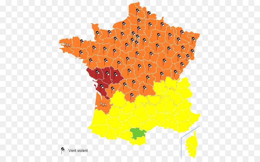 Karte von Frankreich - Frankreich