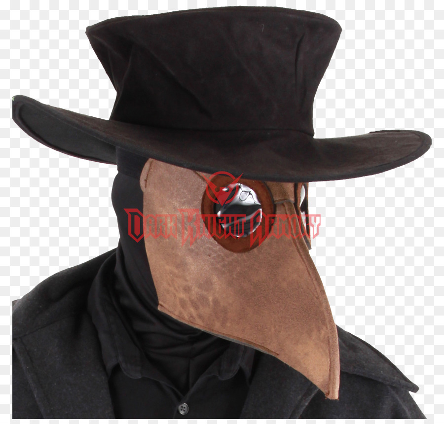 Der schwarze Tod-Pest-Doktor Kostüm Maske Beulenpest - Maske