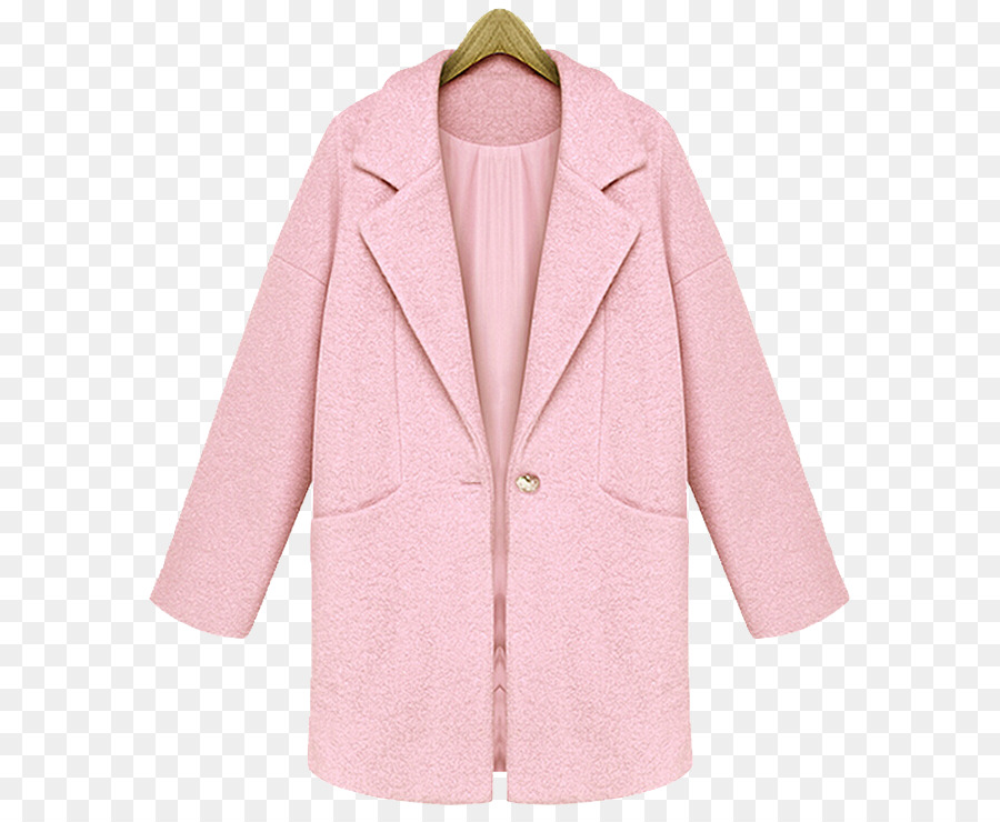 Mantel Oberbekleidung Pink M Jacke-Button - Jacke