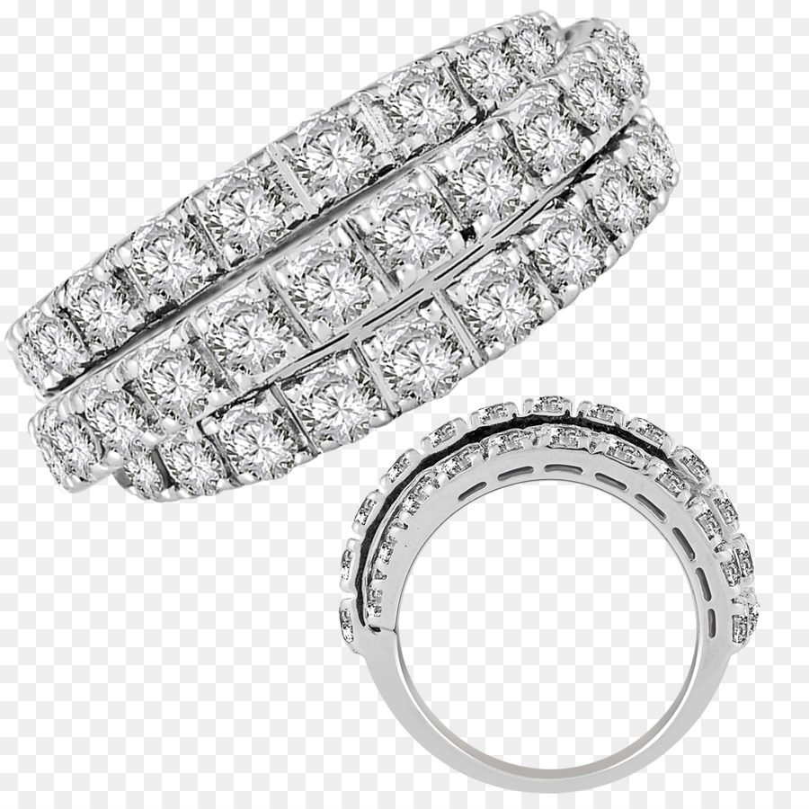 Anello di nozze d'Argento Bling bling Corpo Gioielli - anello