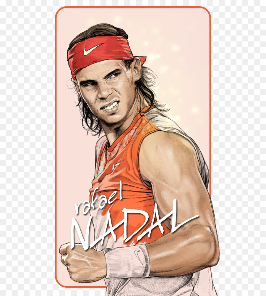 Team sport-Schulter-Cartoon-Kopfbedeckung - Rafael Nadal