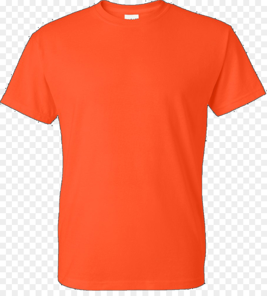 T shirt Gildan Activewear Manica Scollo - arancione t shirt