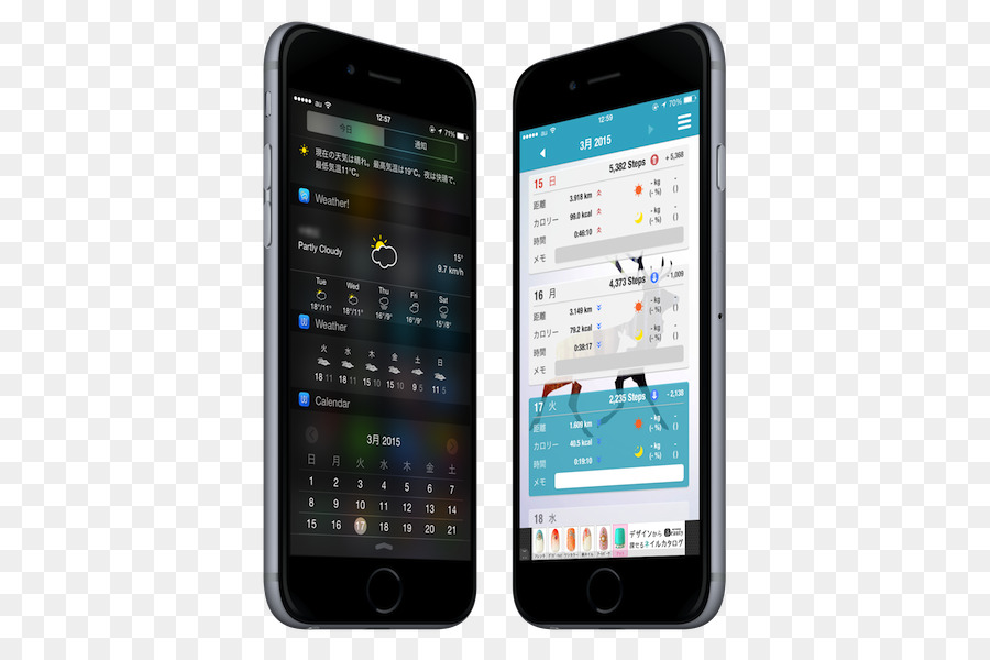 Feature-phone-Smartphone iPhone 6 iPhone 4 Pedometer - Smartphone